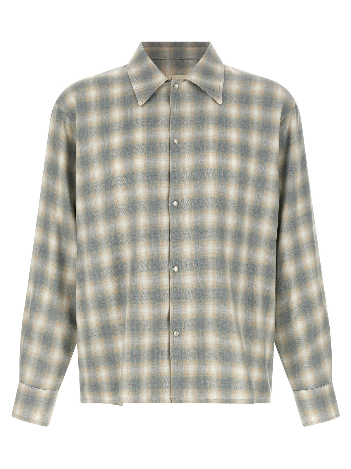 SECOND/LAYER Gray Cotton Blouse