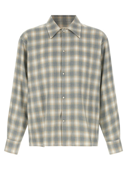 SECOND/LAYER Gray Cotton Blouse
