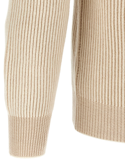 Brunello Cucinelli Beige Cashmere Cardigan