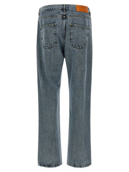 SECOND/LAYER Gray Cotton Relaxed Fit Jeans