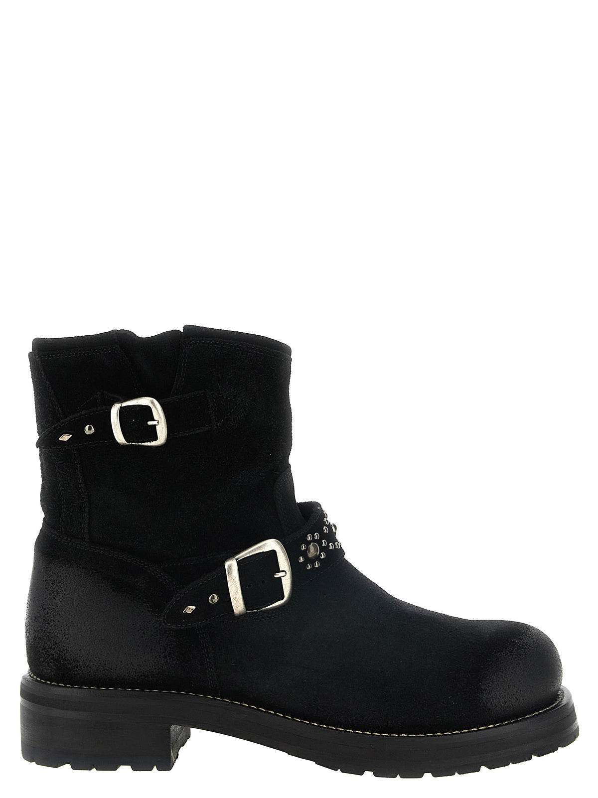 SECOND/LAYER Black Calfskin Ankle Boots