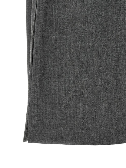 THELATEST Gray Polyester Bermuda Shorts