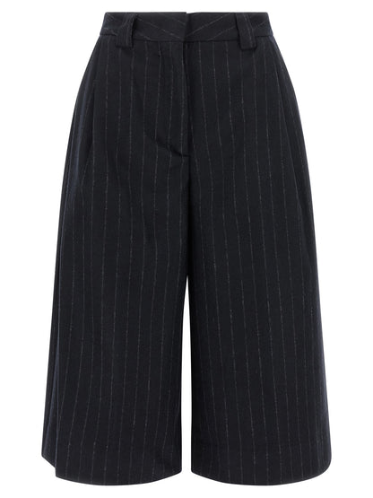 THELATEST Blue Polyamide Bermuda Shorts