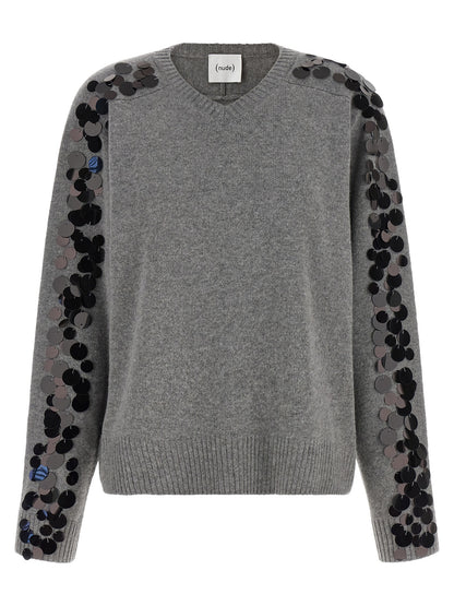 NUDE Gray Wool Cardigan