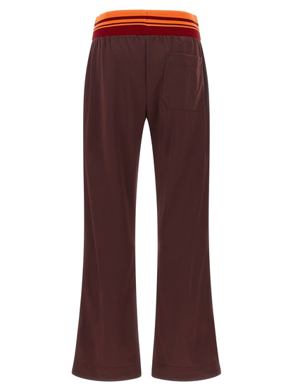 Dries Van Noten Brown Polyester Athletic Pants