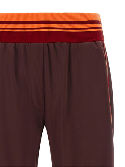 Dries Van Noten Brown Polyester Athletic Pants
