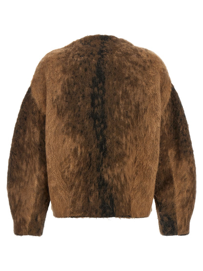 NUDE Brown Wool Full-Length Jacket