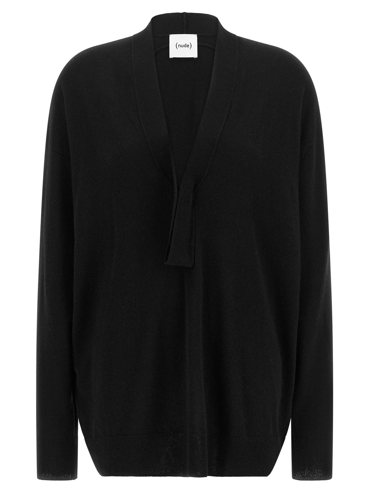 NUDE Black Wool Cardigan