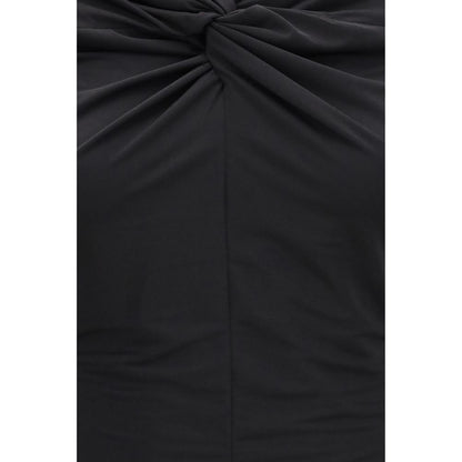 Nissa Black Polyester Bodysuit