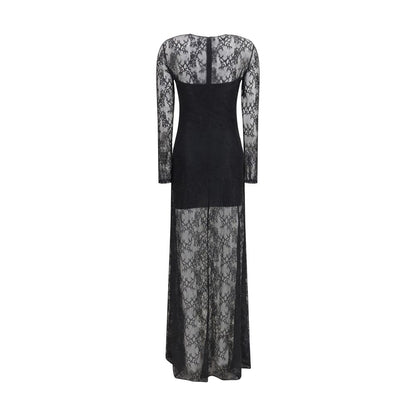 Nissa Black Polyester Cocktail Dress