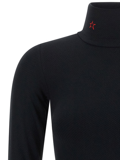 PERFECT MOMENT Black Modal Long Sleeve T-Shirt