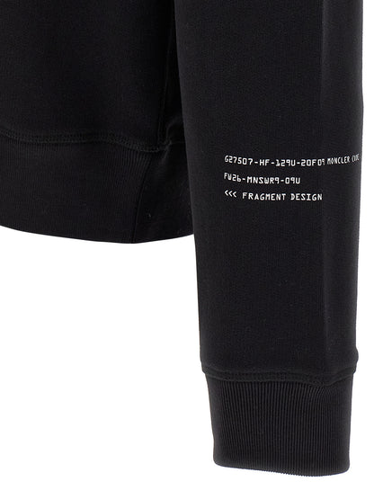 MONCLER GENIUS Black Cotton Sweatshirt