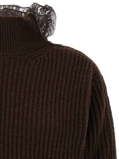 Giuseppe Di Morabito Brown Virgin Wool Cardigan