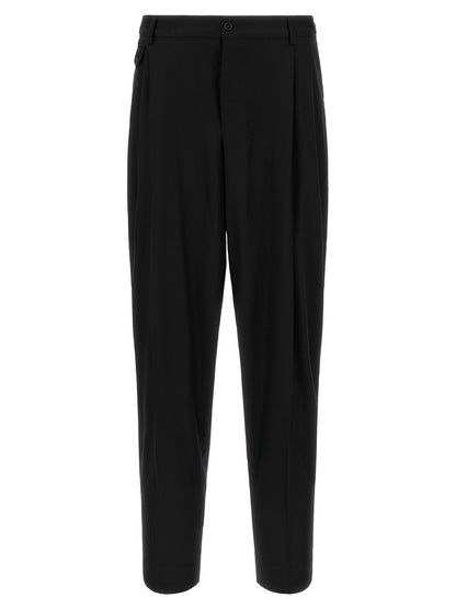 Dolce & Gabbana Black Virgin Wool Dress Pants