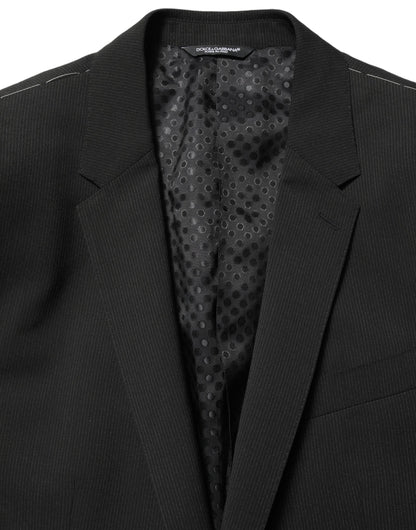 Dolce & Gabbana Dark Gray MARTINI Men Single Breasted Jacket