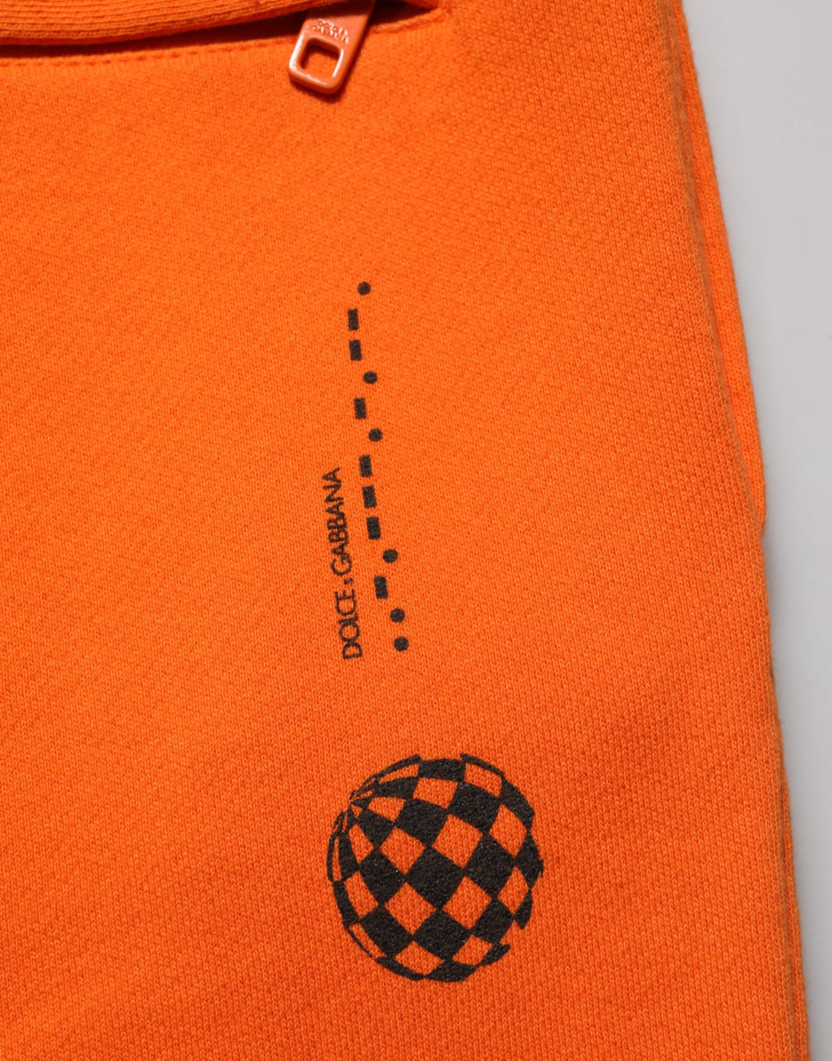 Dolce & Gabbana Orange Cotton DGVIB3 Men Trackpants Pants