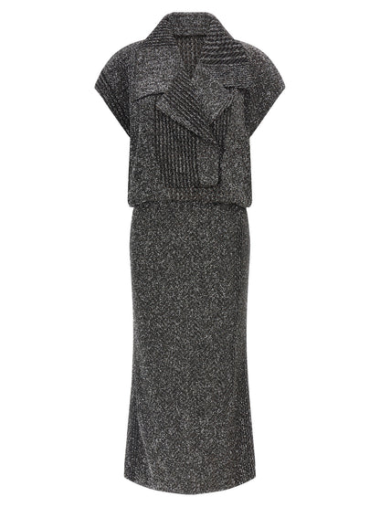 Missoni Gray Polyamide Midi Dress