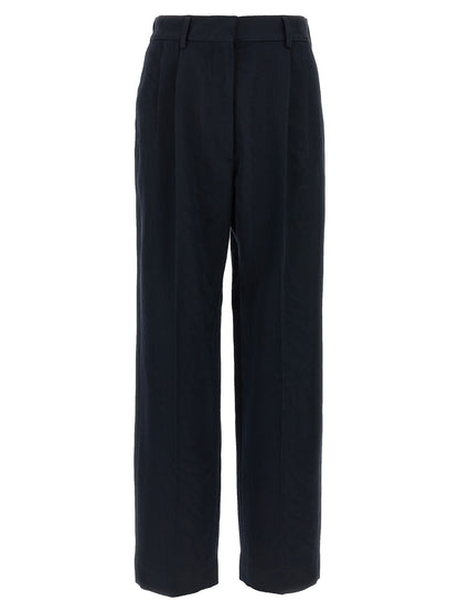 Blazé Milano Blue Viscose Casual Pants