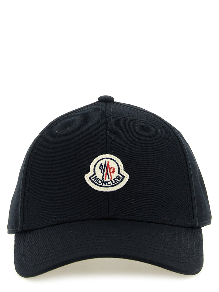 Moncler Black Cotton Cap (Baseball Hat)