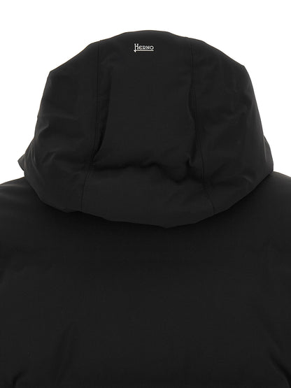 Herno Black Polyamide Full-Length Jacket