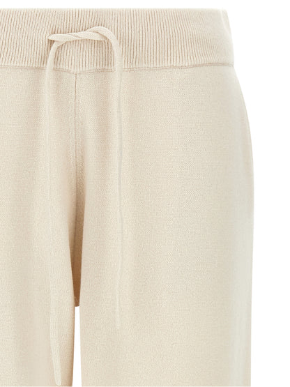 Yves Salomon White Wool Athletic Pants
