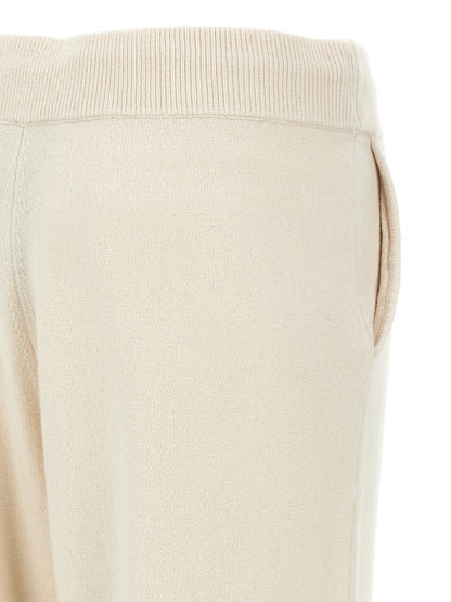 Yves Salomon White Wool Athletic Pants