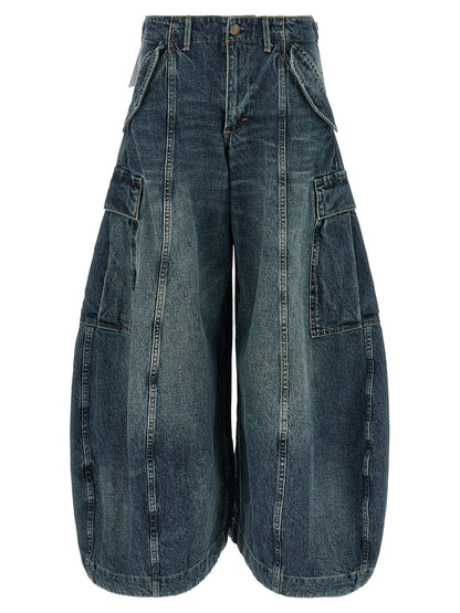 R13 Blue Cotton Jeans Denim