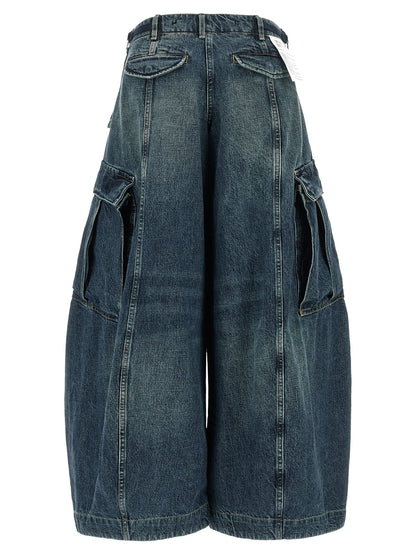 R13 Blue Cotton Jeans Denim