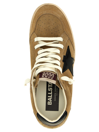 Golden Goose Beige Cowhide Low Top Sneakers