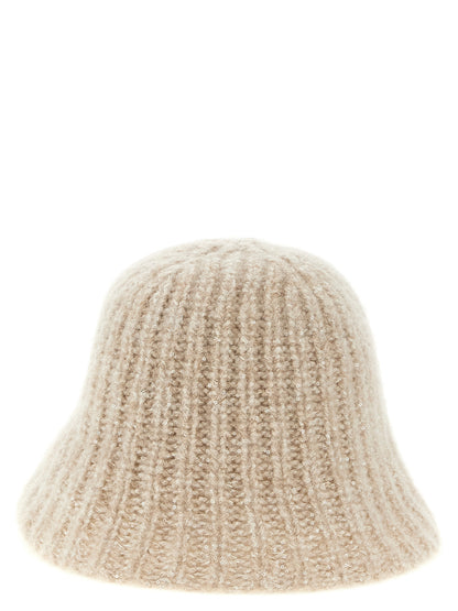 Brunello Cucinelli Beige Cashmere Bucket Hat