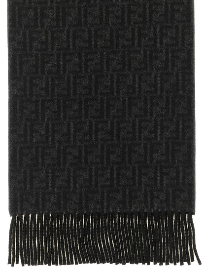 Fendi Black Wool Foulard