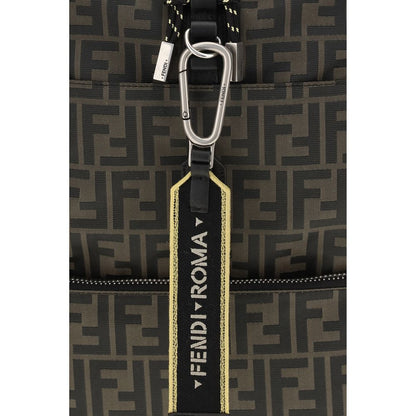 Fendi Brown Polyester Backpack