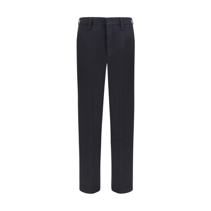 Prada Blue Cotton Casual Pants