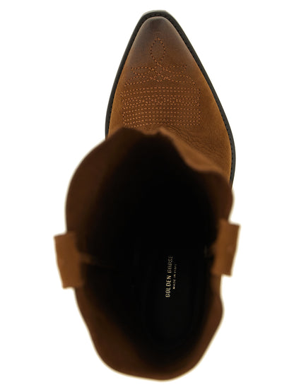 Golden Goose Brown Cowhide Chelsea Boots