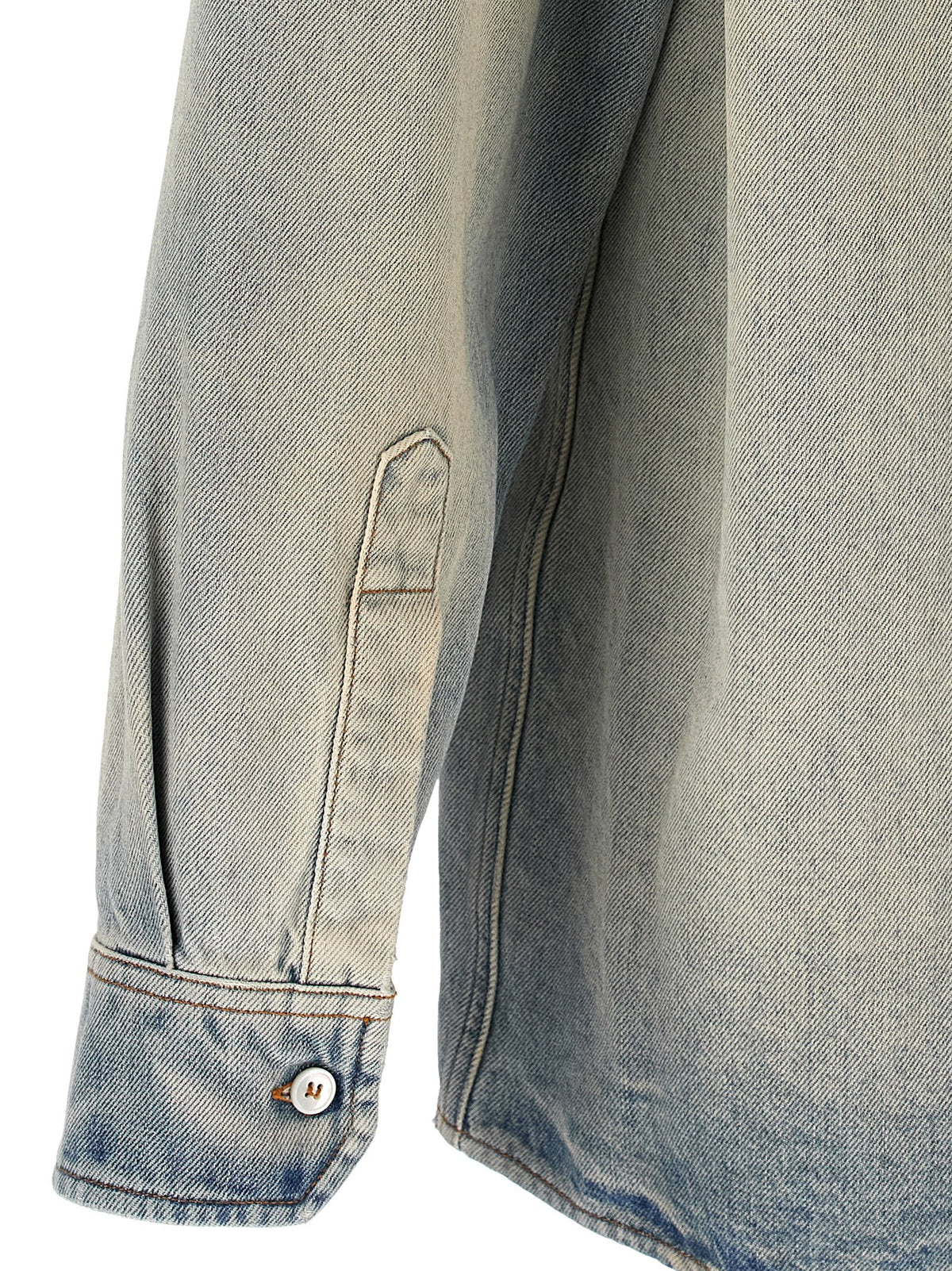 MM6 Maison Margiela Blue Cotton Blouse