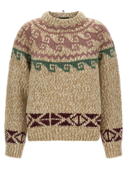 Moncler Grenoble Beige Wool Cardigan
