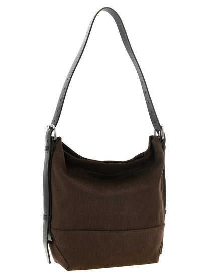 Lemaire Brown Cotton Tote Bag