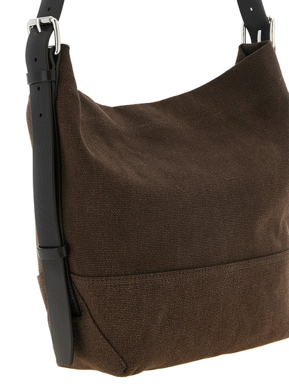 Lemaire Brown Cotton Tote Bag