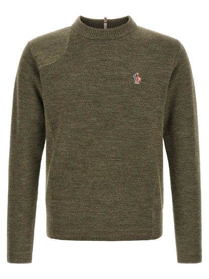 Moncler Grenoble Bicolor Virgin Wool Cardigan