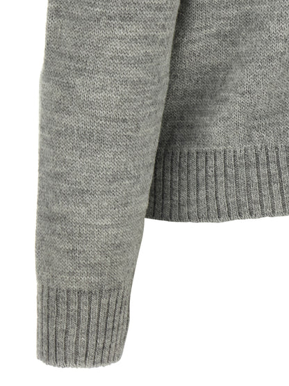 Max Mara Gray Acetate Cardigan