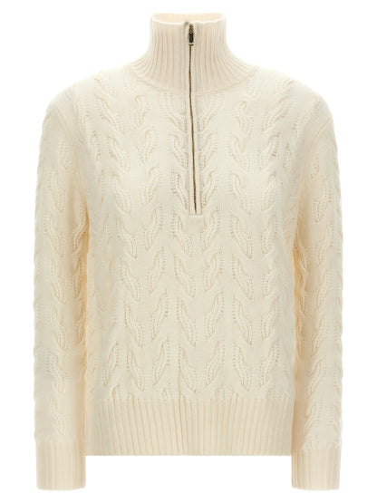 Max Mara White Wool Cardigan