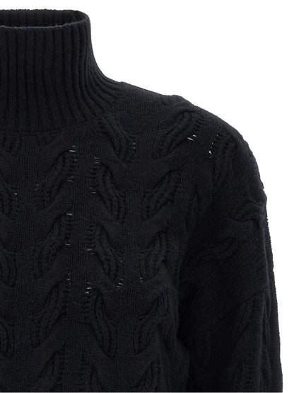 Max Mara Black Wool Cardigan