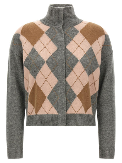 Max Mara Gray Wool Cardigan