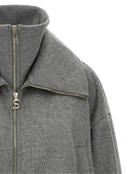 Sportmax Gray Wool Bomber