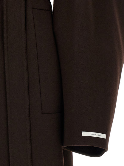 Sportmax Brown Wool Coat