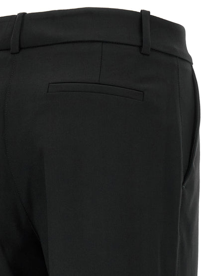 P.A.R.O.S.H. Black Virgin Wool Flared Pants
