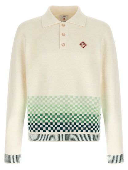 Casablanca Bicolor Cotton Polo Shirt