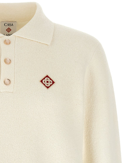 Casablanca Bicolor Cotton Polo Shirt