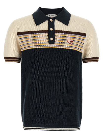 Casablanca Multicolor Cotton Polo Shirt