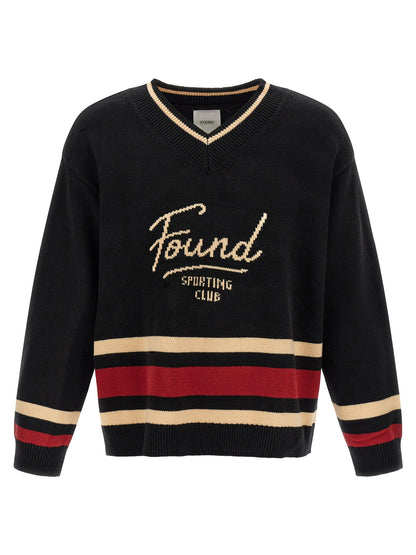 FOUND Black Cotton Cardigan